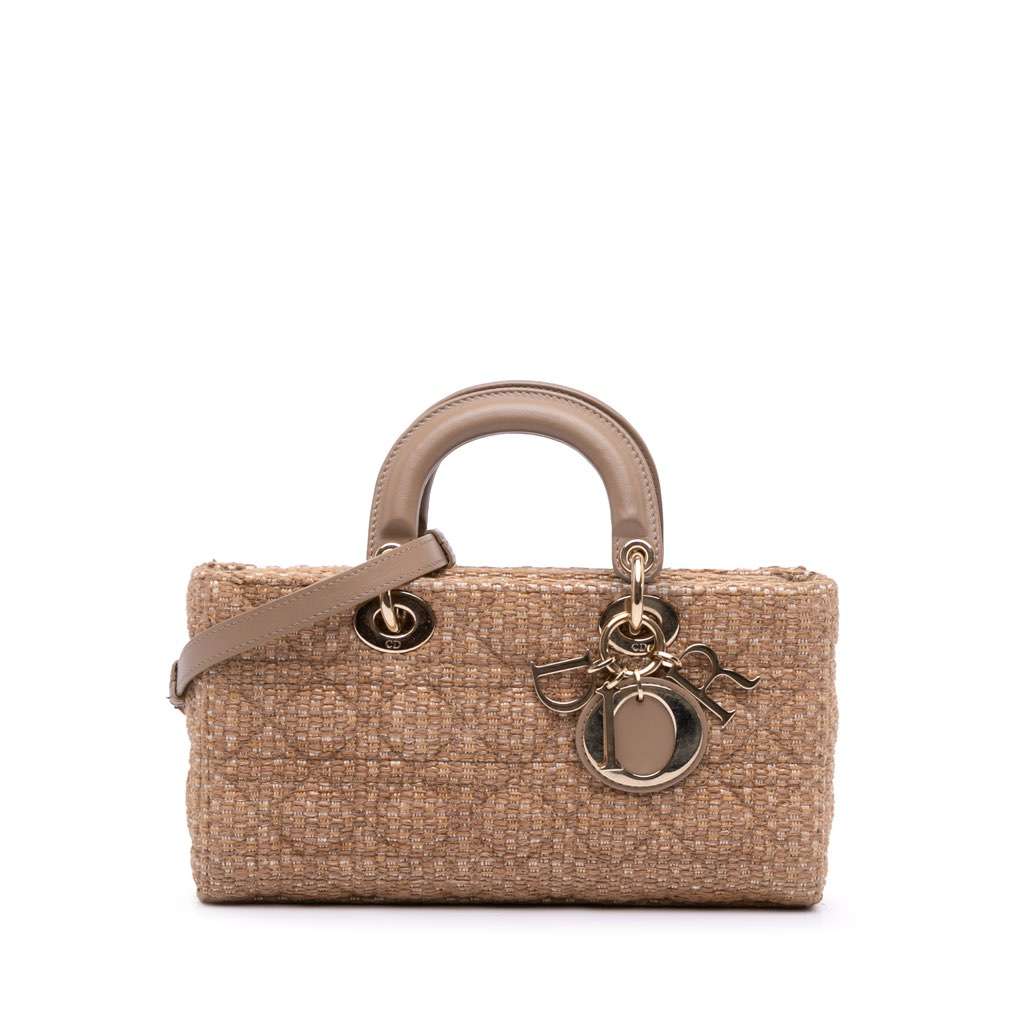Dior Medium Tweed Cannage Lady D Joy