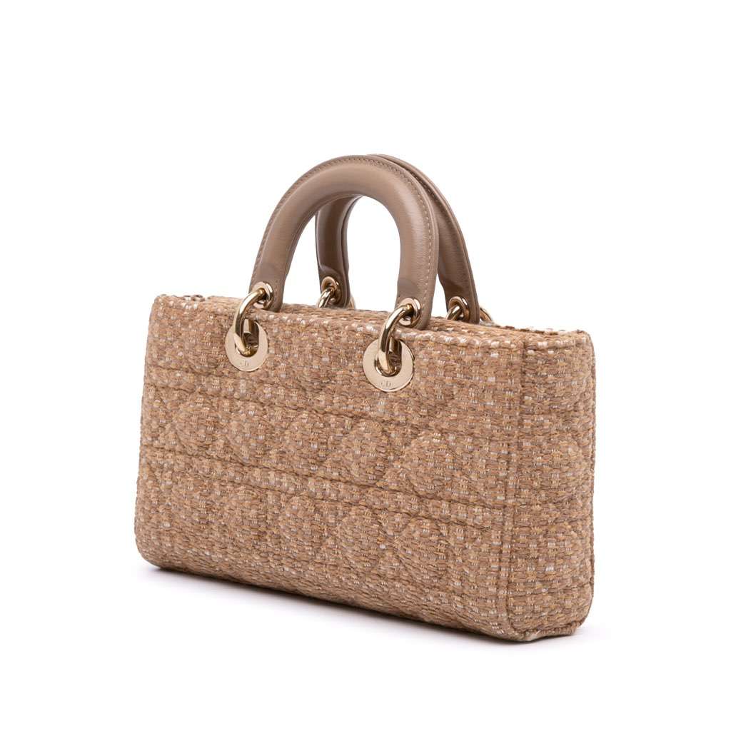 Dior Medium Tweed Cannage Lady D Joy - Back view