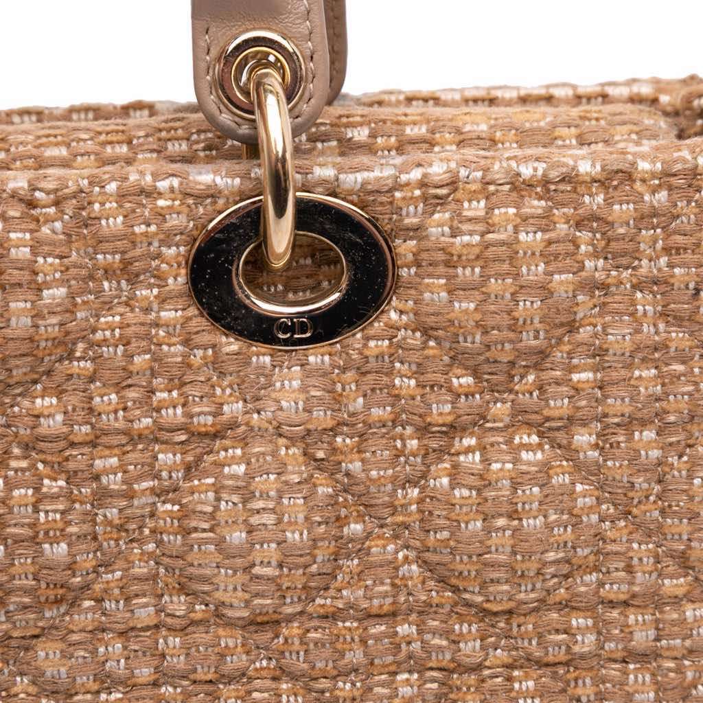 Dior Medium Tweed Cannage Lady D Joy - Detail 2