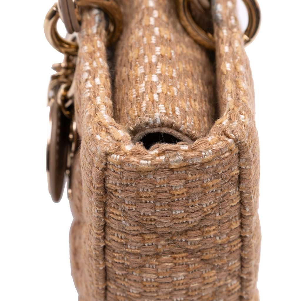 Dior Medium Tweed Cannage Lady D Joy - Image 10