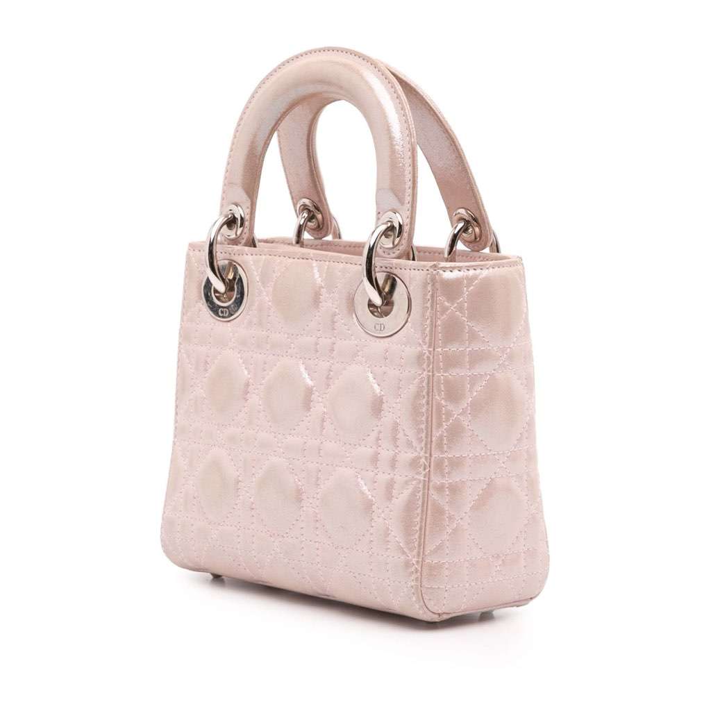 Dior Mini Iridescent Lambskin Cannage Lady Dior - 2