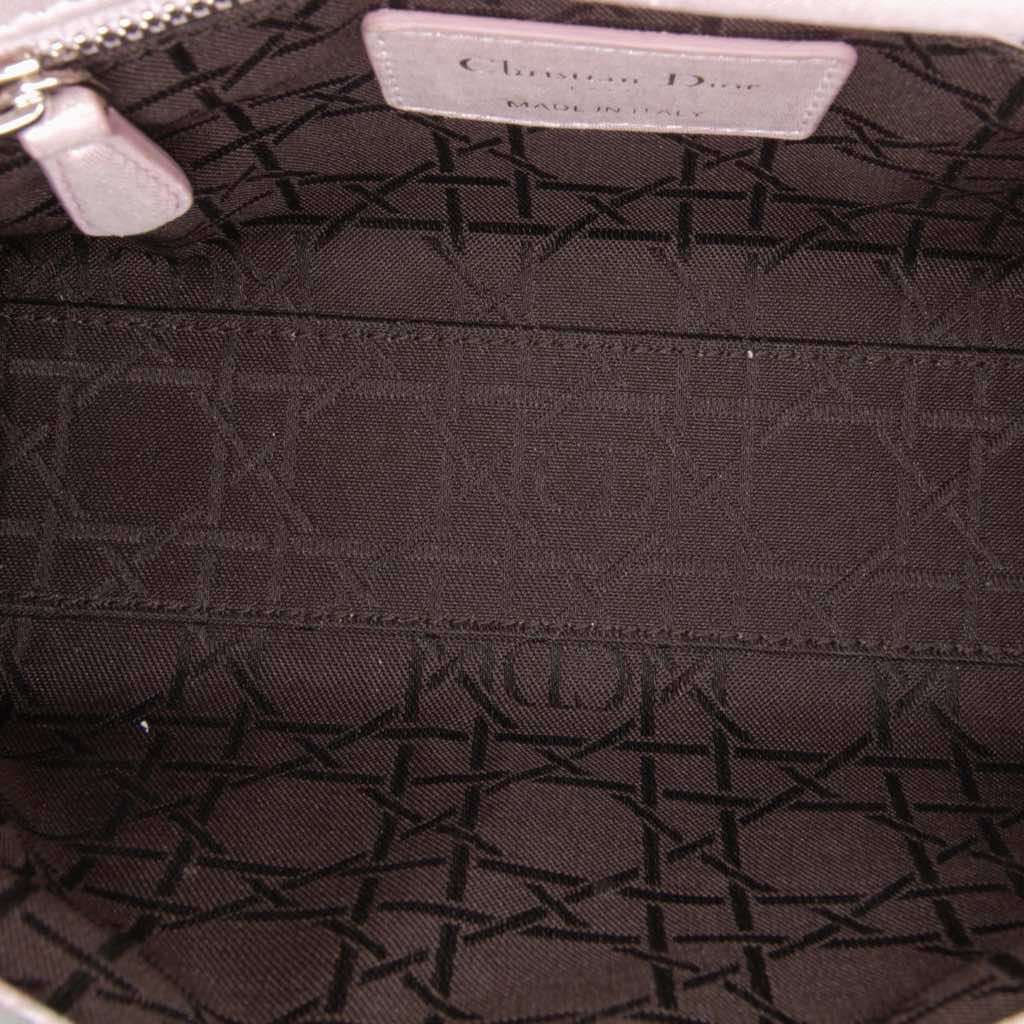 Dior Mini Iridescent Lambskin Cannage Lady Dior - 4