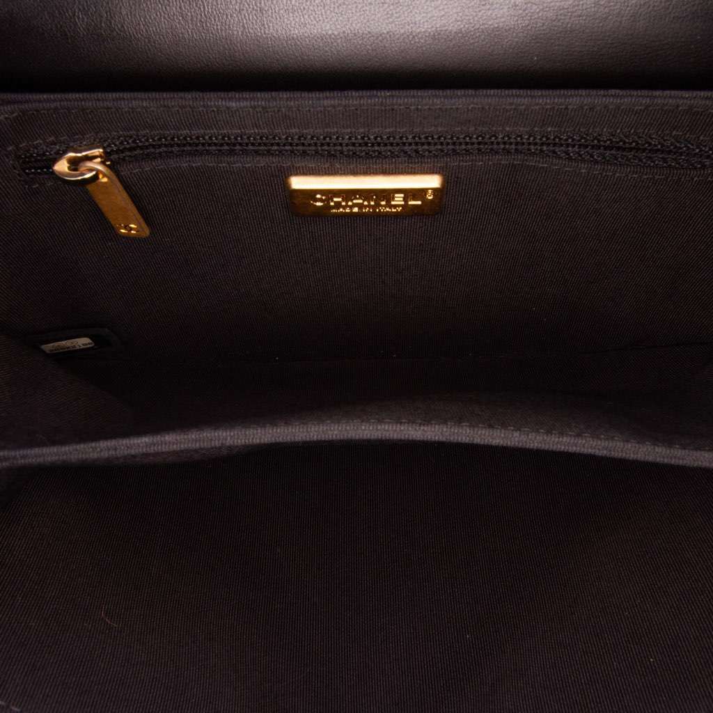 Chanel Chevron Lambskin CC Medallion Button Flap Clutch - 4