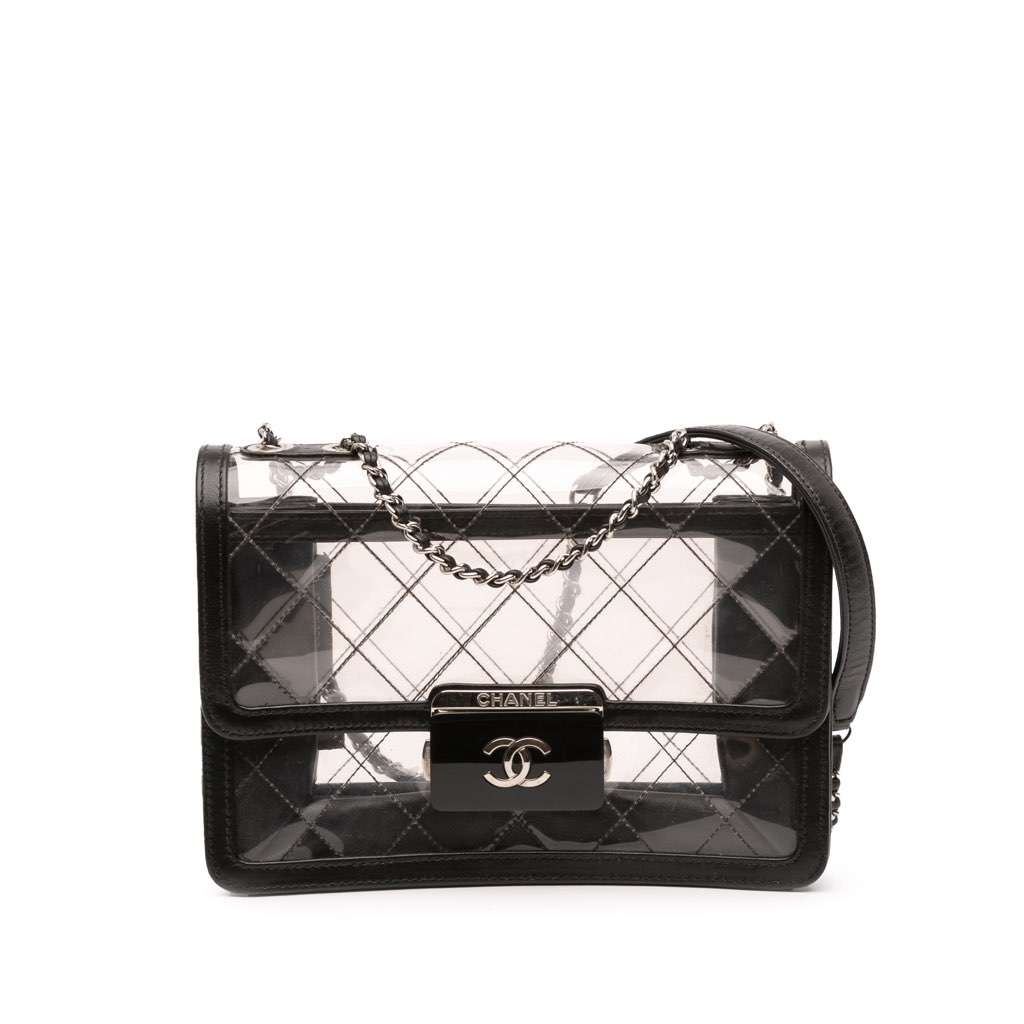 Chanel Medium PVC Naked Beauty Lock Flap
