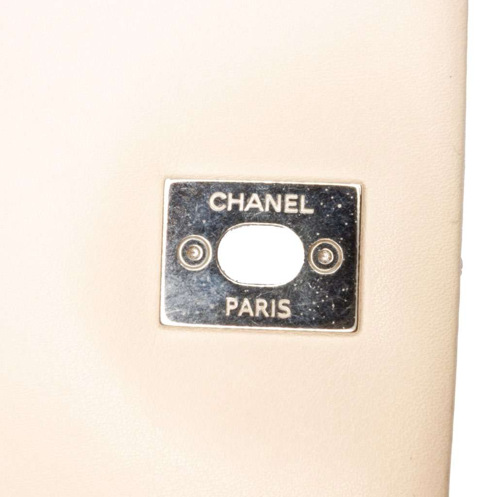 Chanel CC Bicolor Quilted Calfskin and Caviar Single Flap - Detail 1