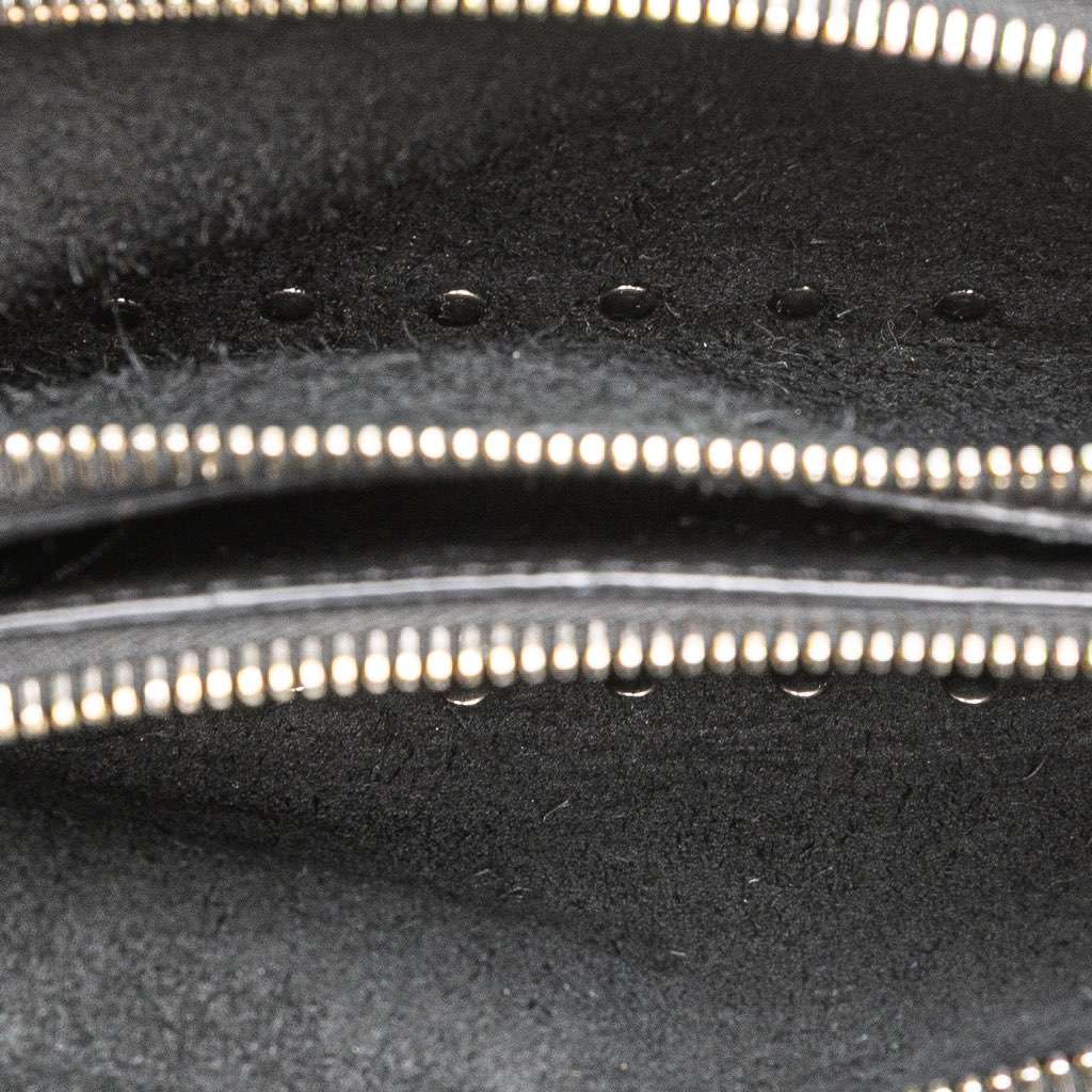 Valentino Pebbled Calfskin Rockstud Double Zip Chain Pouch - 4