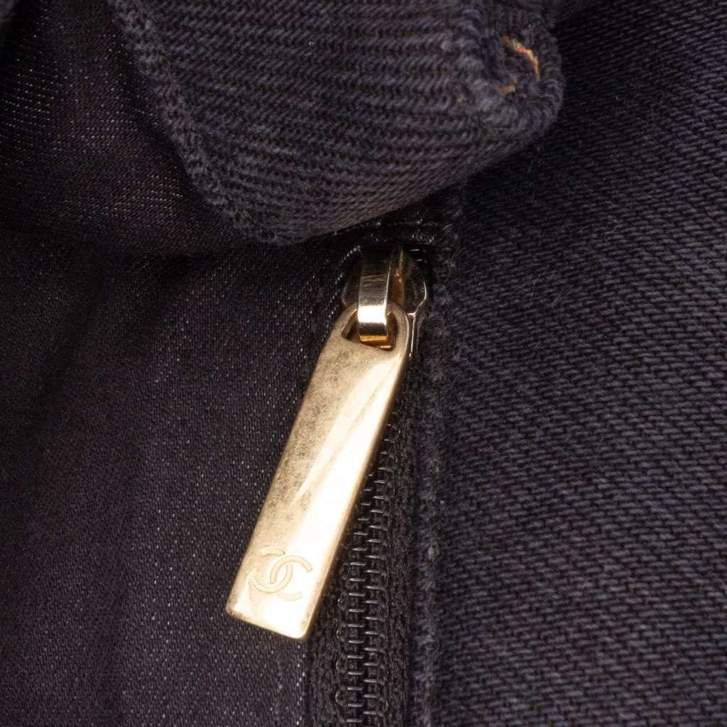 Chanel Medium Quilted Denim Mood Flap - Detail 2