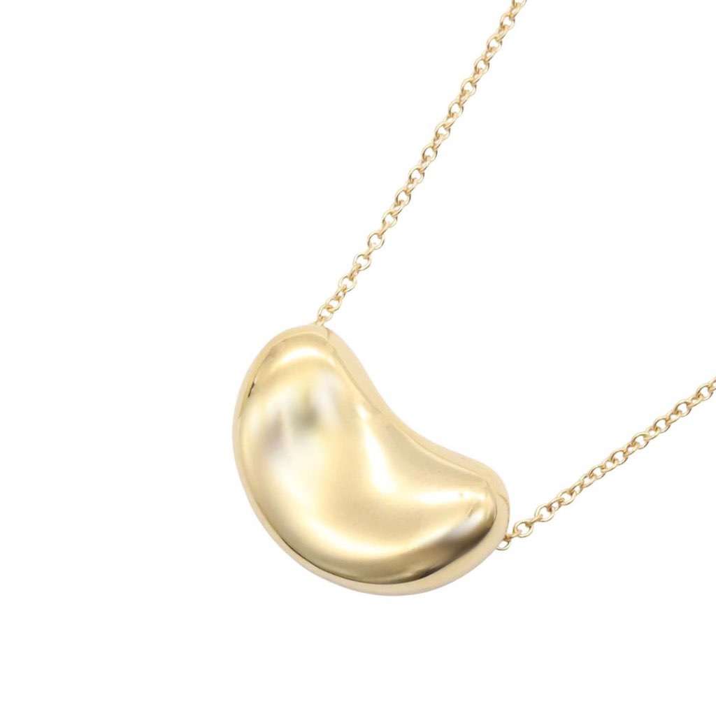 Tiffany & Co Elsa Peretti 18K Yellow Gold Bean Pendant Necklace - 4