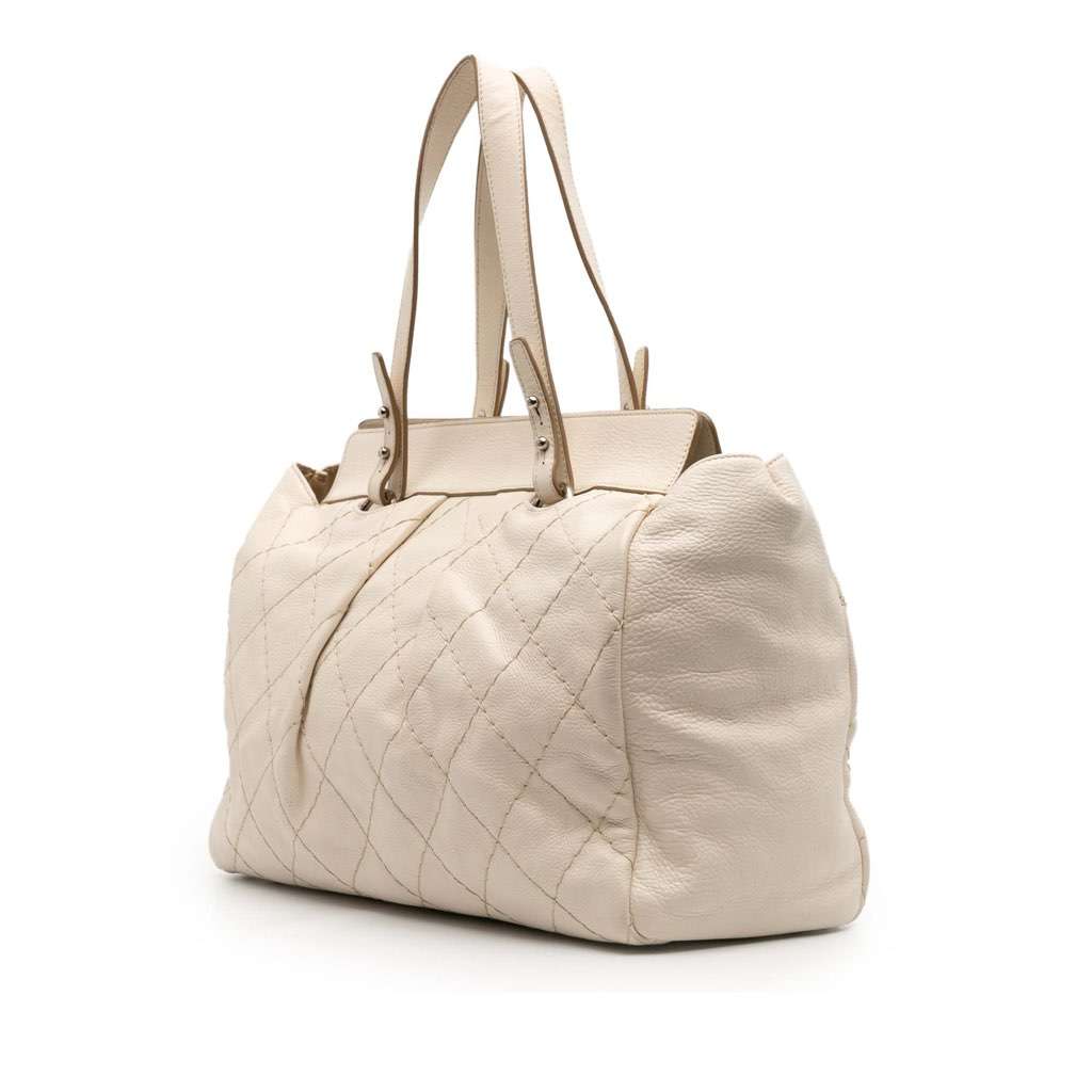 Chanel Large Quilted Aged Calfskin On The Road Tote - 2