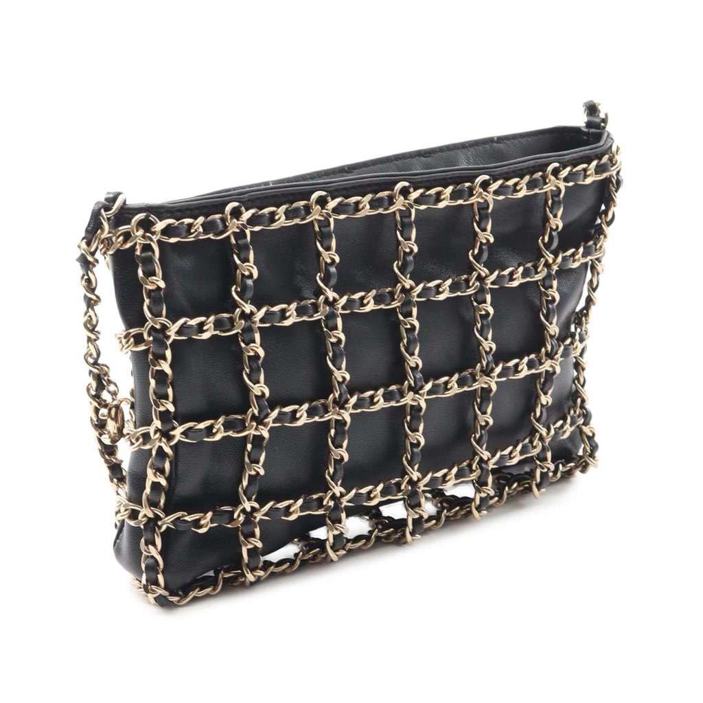 Chanel Lambskin Chain Frame Crossbody - 2