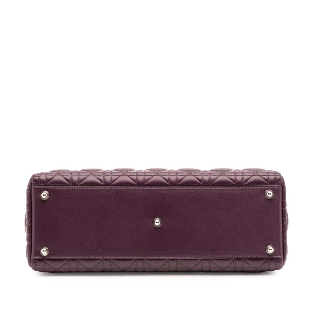 Dior Large Lambskin Cannage Lady Dior - 3