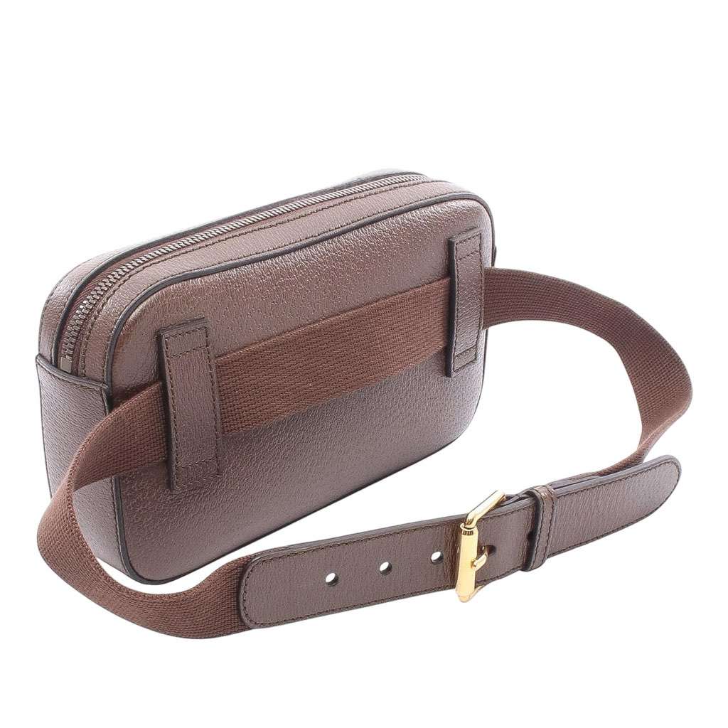 Gucci 100th Anniversary Textured Dollar Calfskin Logo Belt Bag - 2