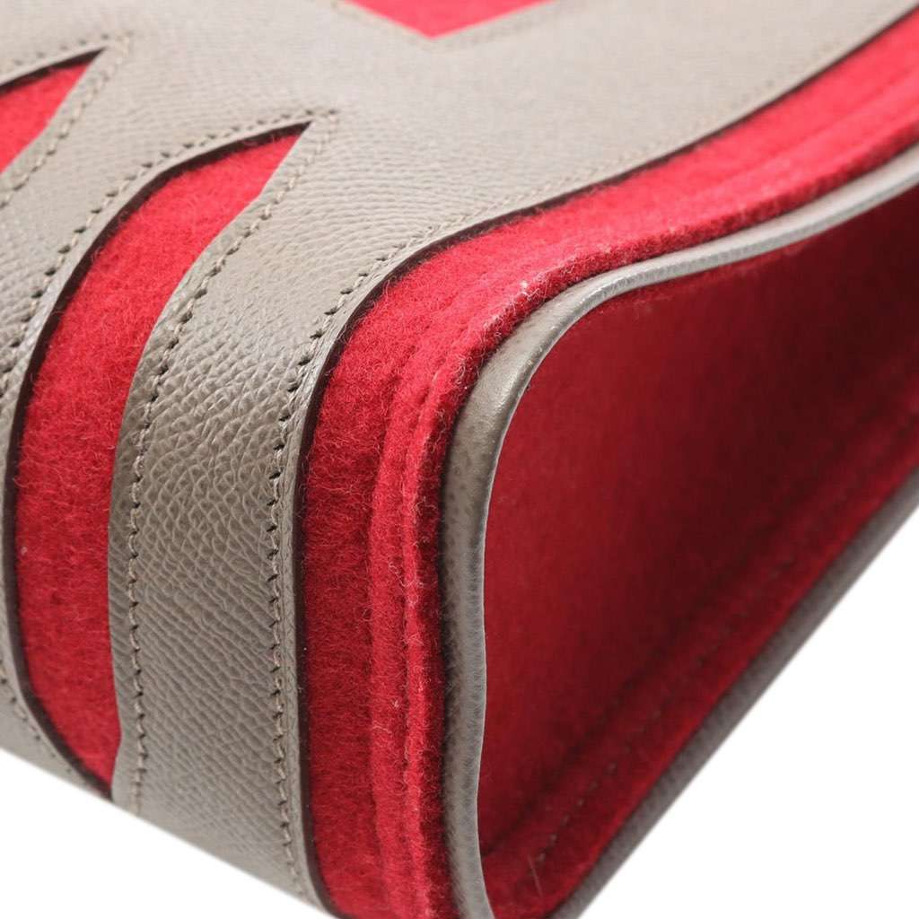 Hermès Epsom and Felt Petit H Skeleton Vertical Tote PM - Side view