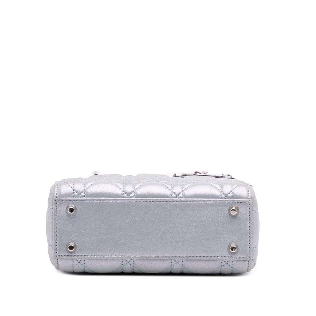 Dior Mini Iridescent Lambskin Cannage Lady Dior - 3