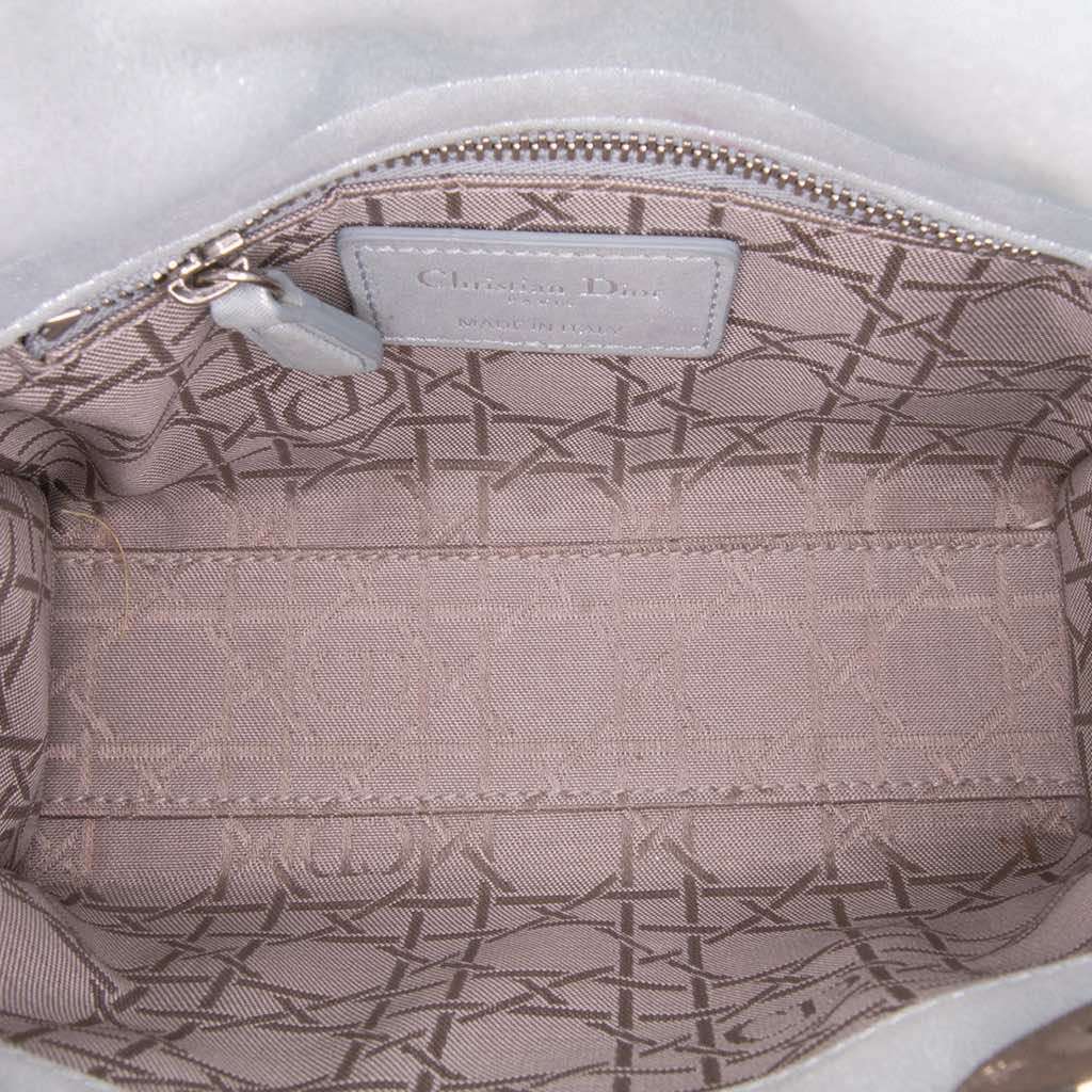 Dior Mini Iridescent Lambskin Cannage Lady Dior - 4