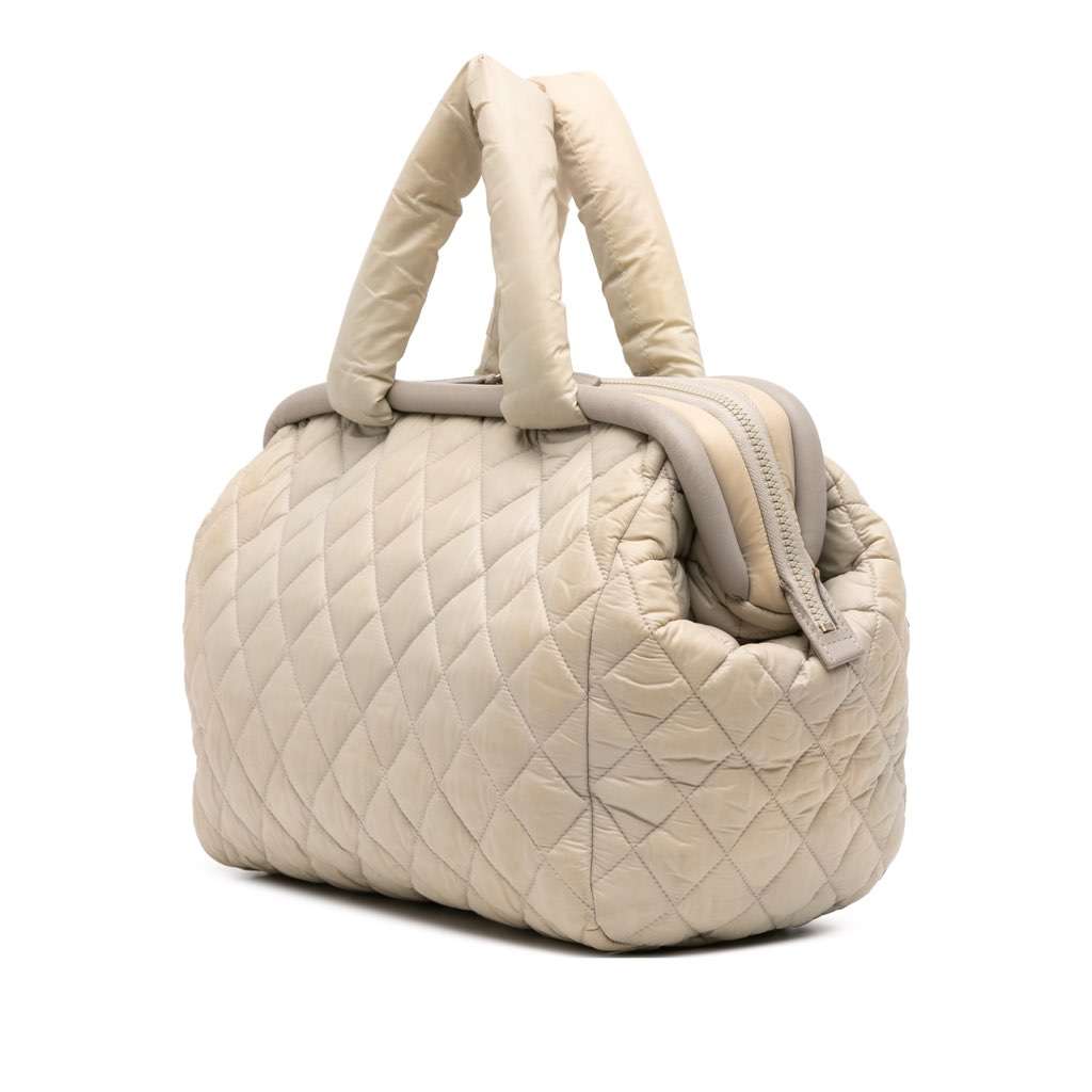 Chanel Medium Nylon Coco Cocoon Bowling Bag - Back view
