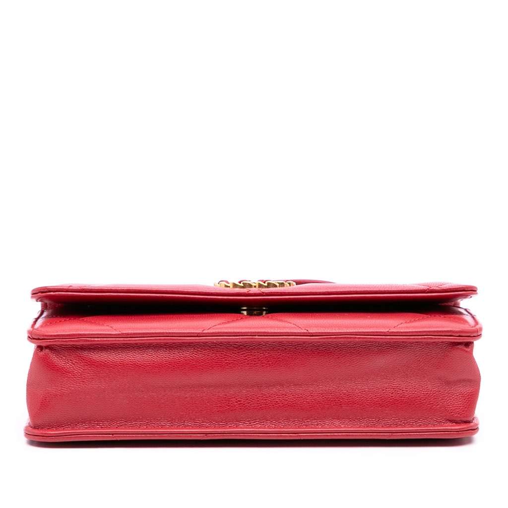 Chanel Quilted Goatskin 19 Wallet on Chain - Image 6