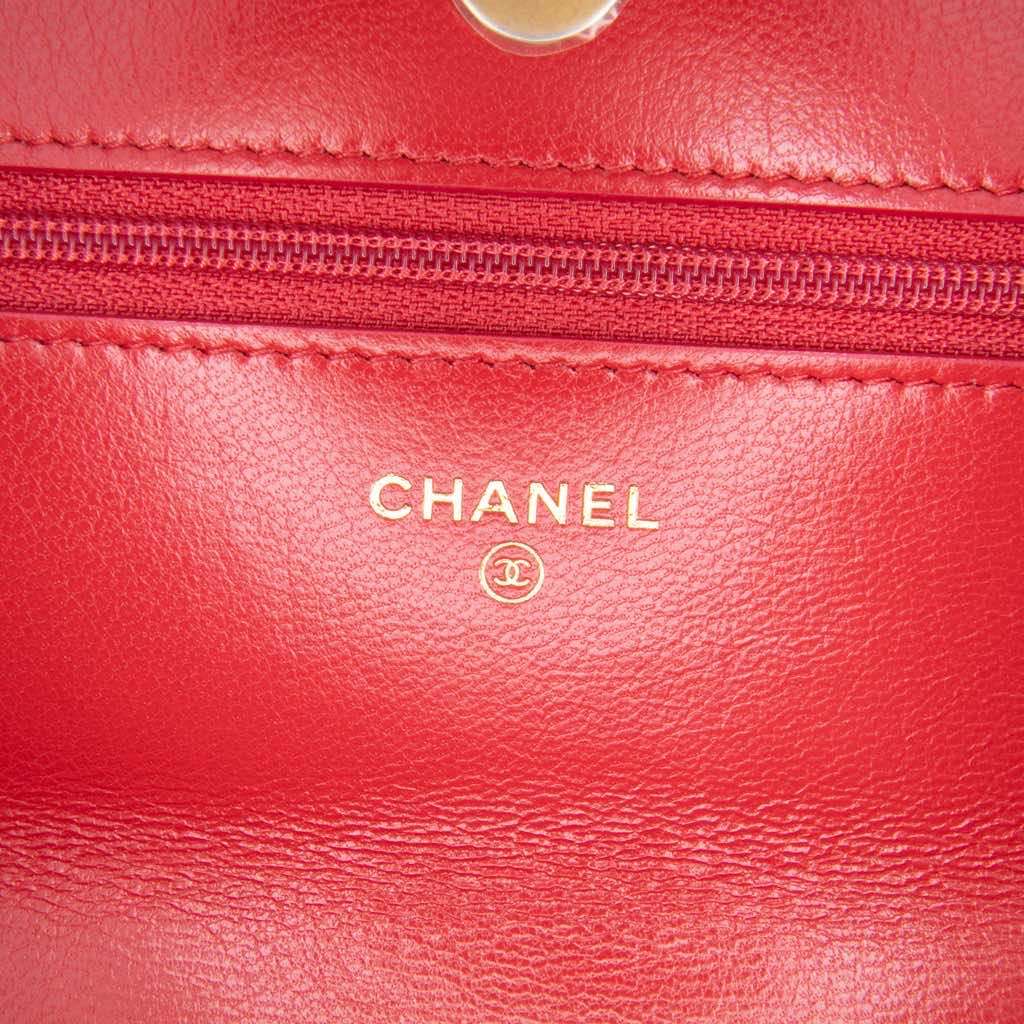 Chanel Quilted Goatskin 19 Wallet on Chain - Detail 1