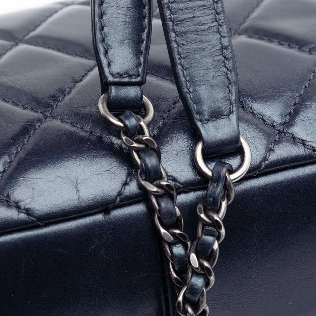 Chanel Quilted Glazed Calfskin Coco Pleats Flap - Image 13