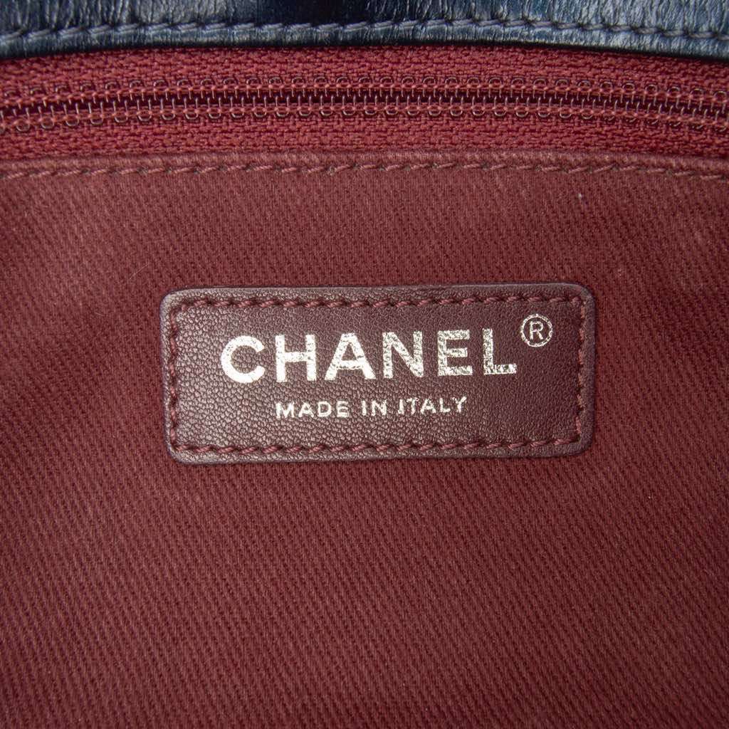 Chanel Quilted Glazed Calfskin Coco Pleats Flap - Side view