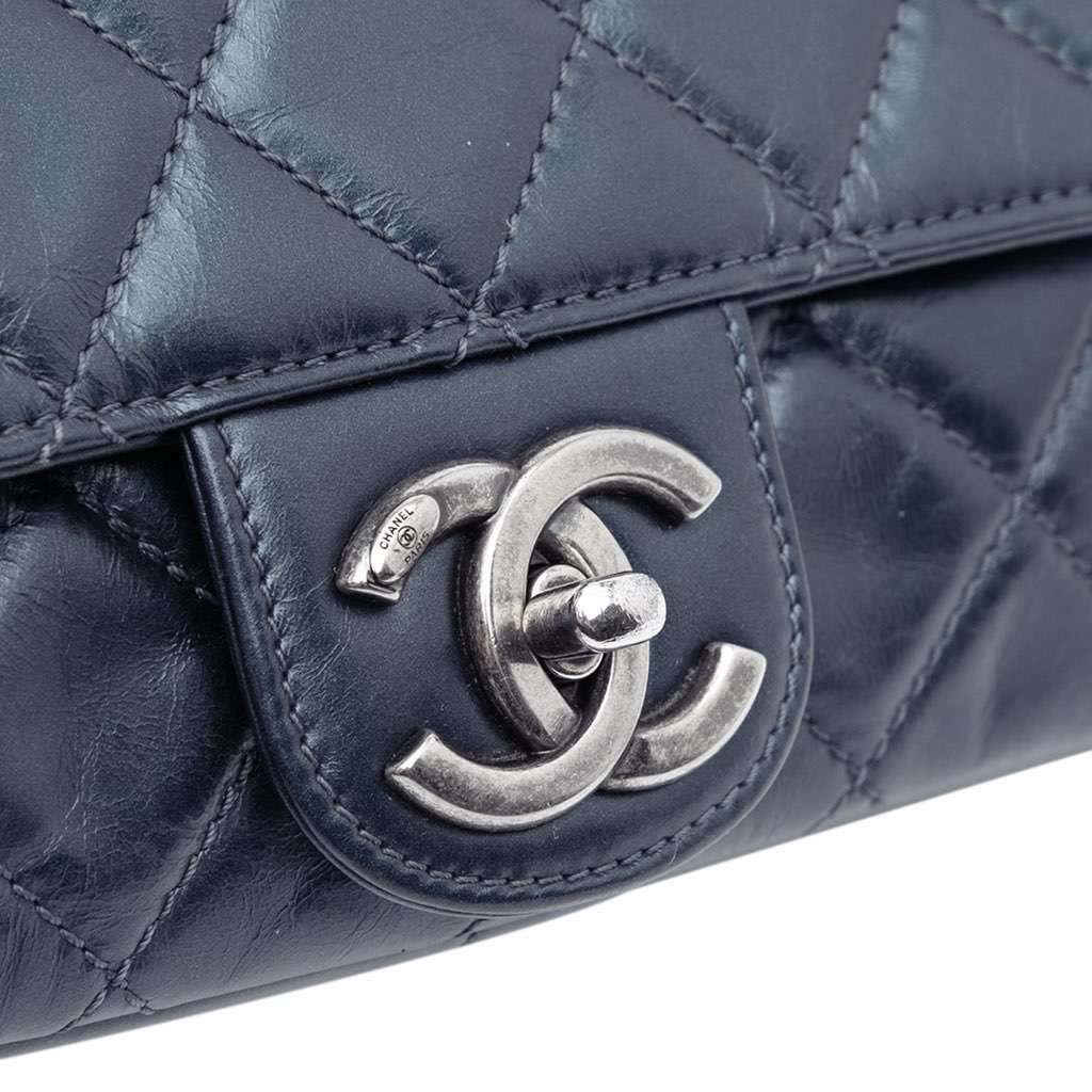 Chanel Quilted Glazed Calfskin Coco Pleats Flap - Image 11