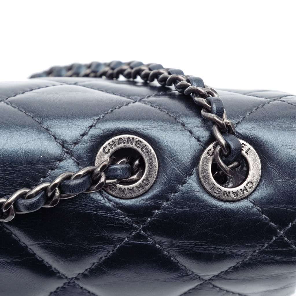 Chanel Quilted Glazed Calfskin Coco Pleats Flap - Image 12