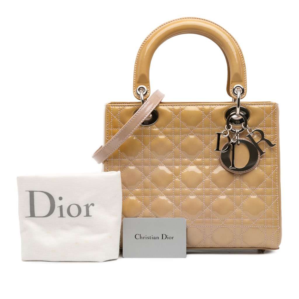 Dior Medium Patent Cannage Lady Dior - Image 13
