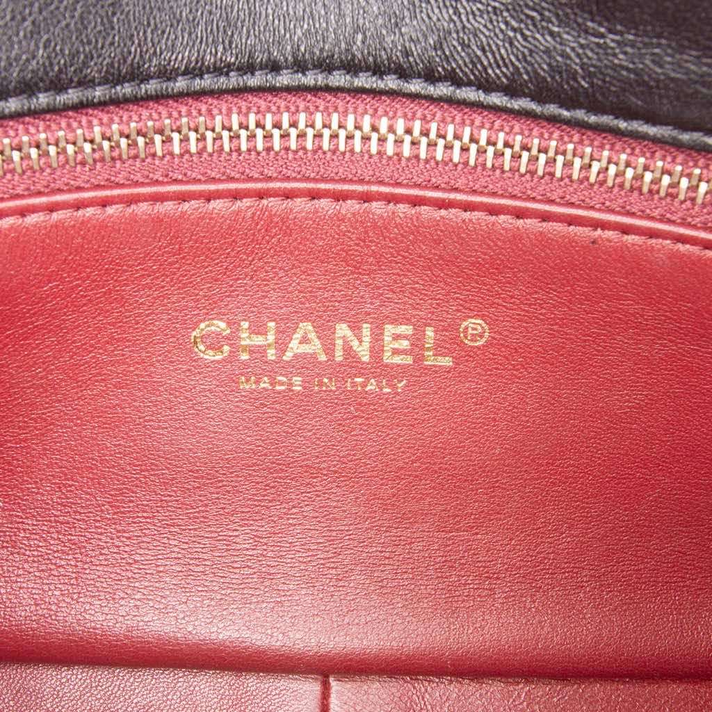 Chanel Small Quilted Lambskin Resin Pearl Chain Flap - Side view