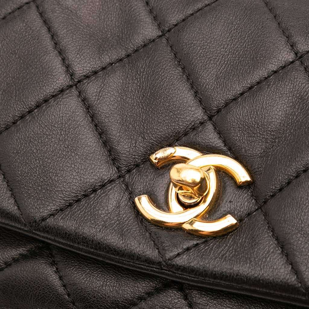 Chanel Small Quilted Lambskin Resin Pearl Chain Flap - Image 12