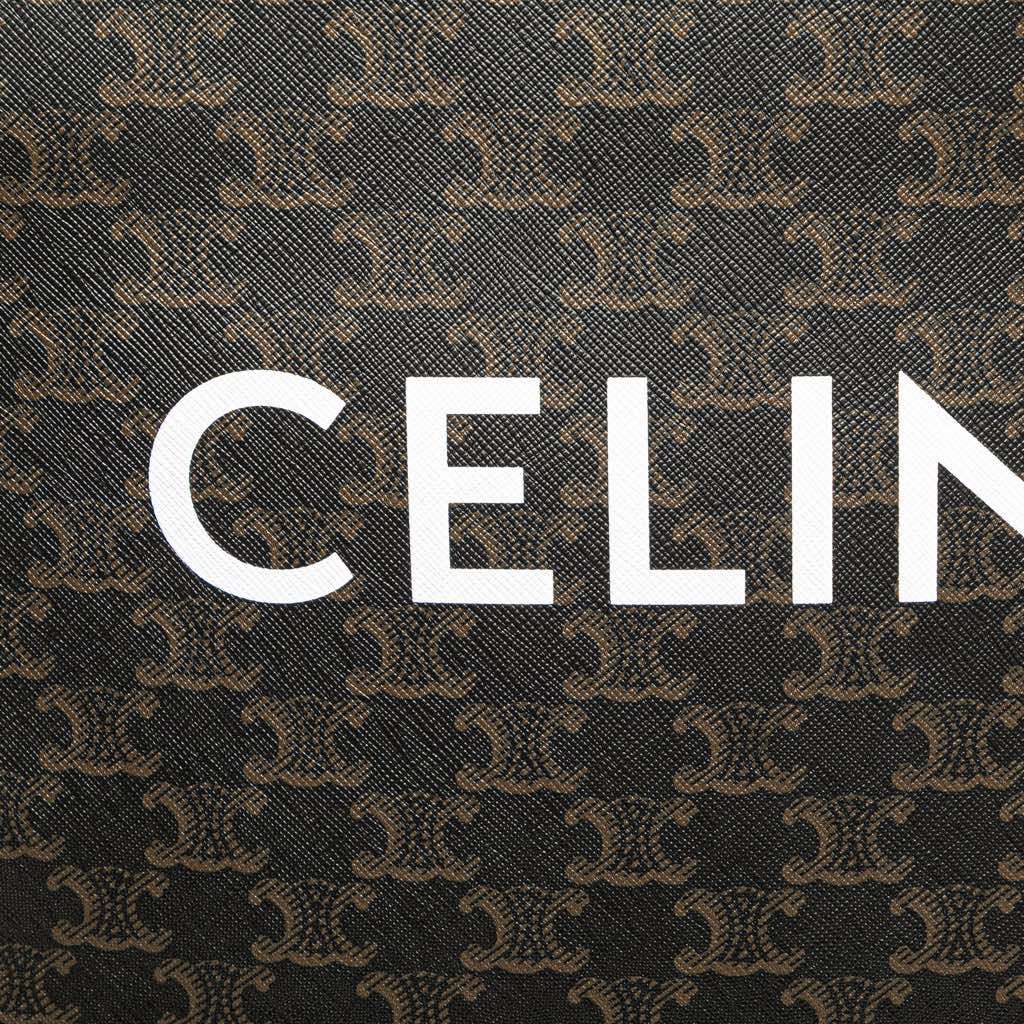 Celine Small Triomphe Coated Canvas Vertical Cabas Tote - Detail 1
