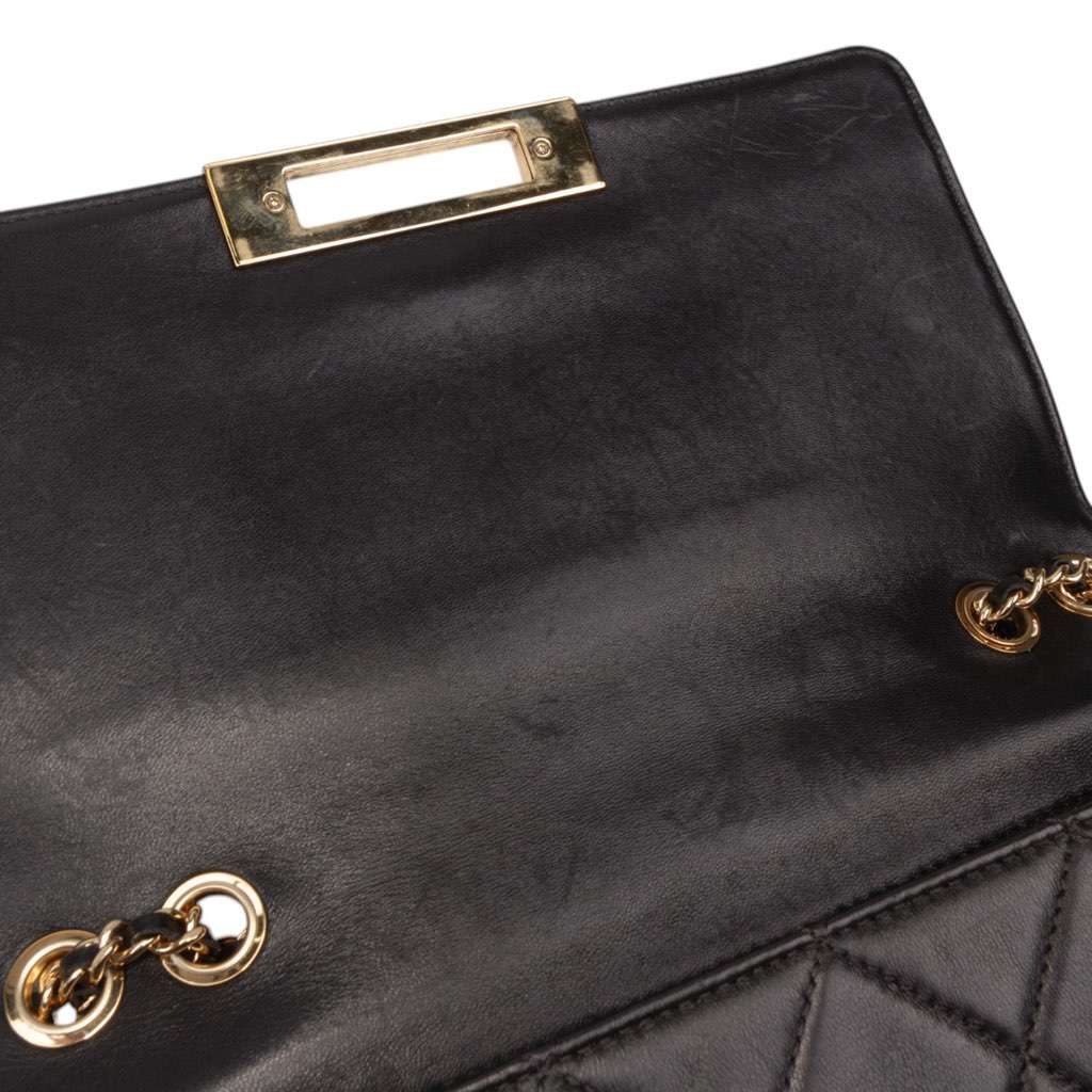 Chanel Medium Quilted Lambskin Golden Class Flap - Side view