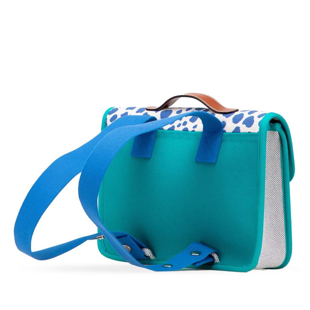 Hermès Toile and Barenia Childrens Jeux Dans La Jungle Backpack - Back view