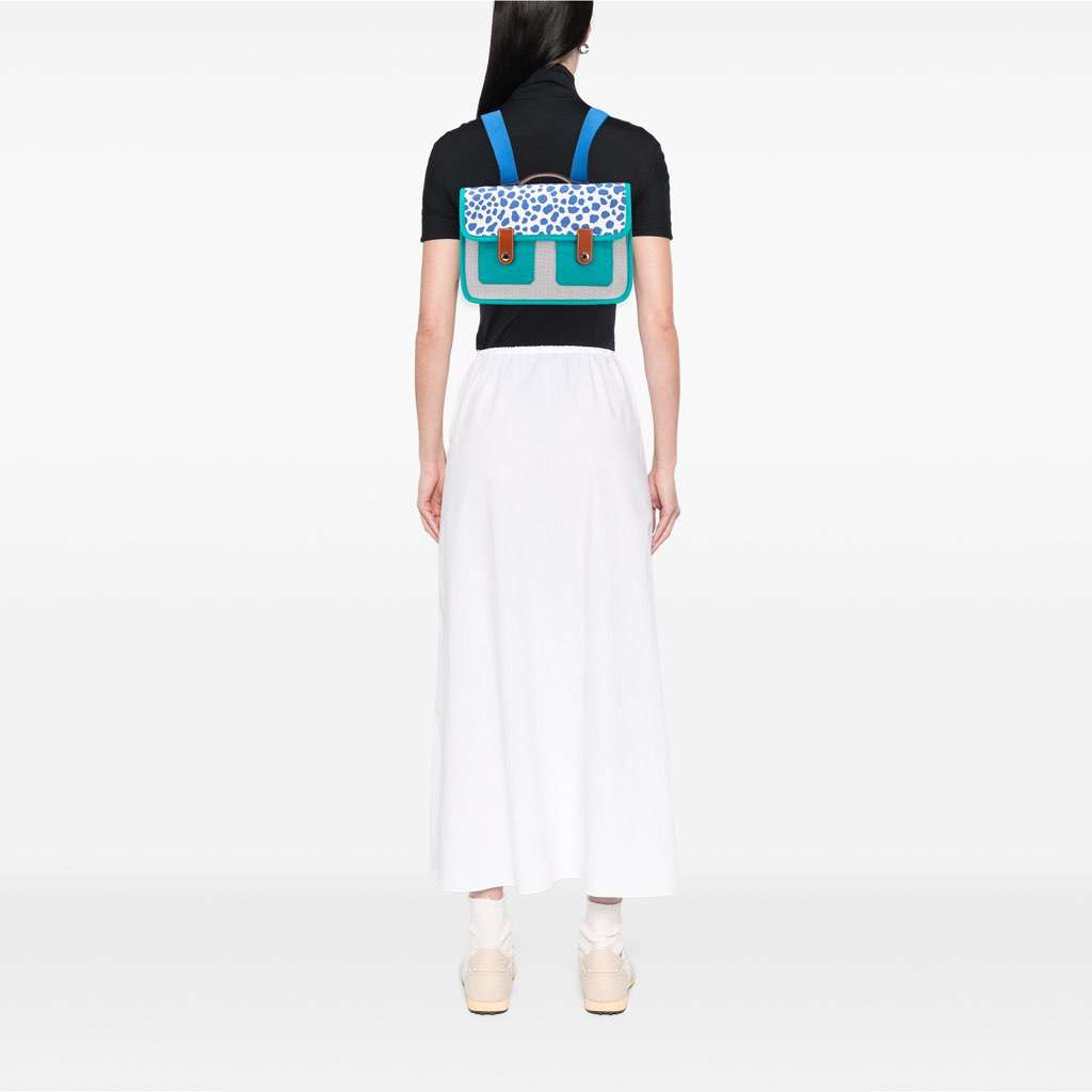 Hermès Toile and Barenia Childrens Jeux Dans La Jungle Backpack - Image 13