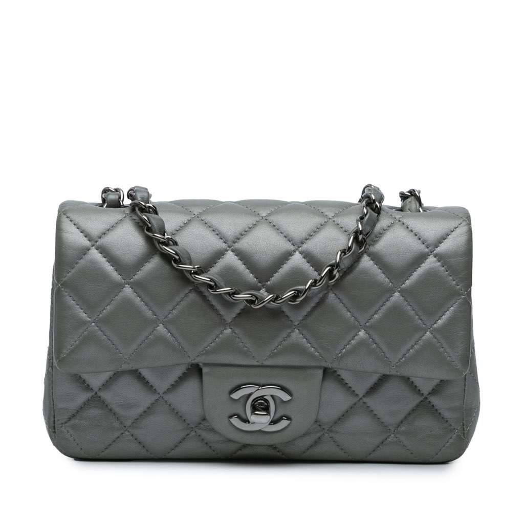 Chanel Mini Rectangular Classic Lambskin Single Flap