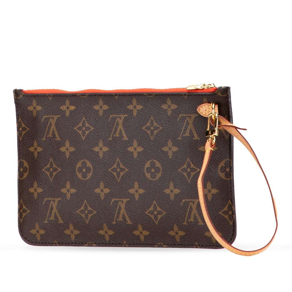 Louis Vuitton Monogram Neverfull Pouch - Back view