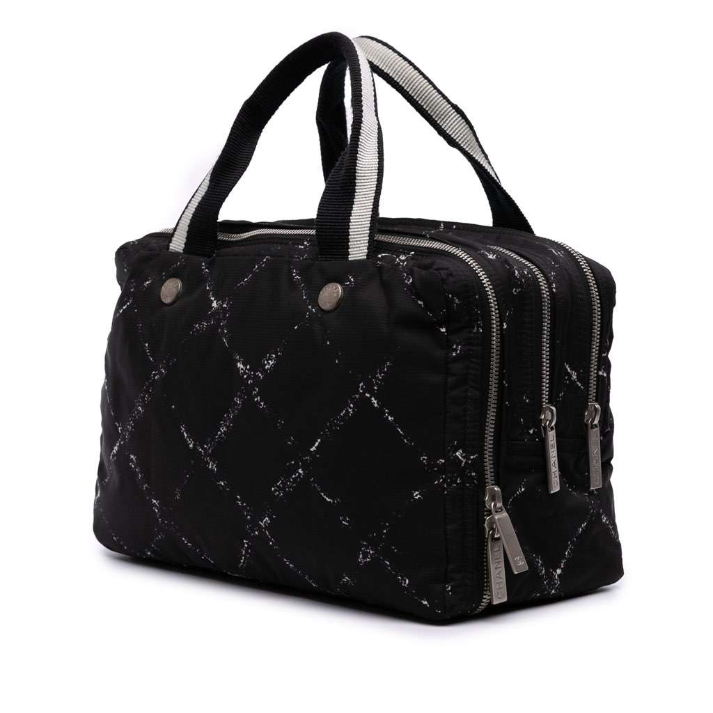 Chanel Old Travel Line Nylon Handbag - Back view