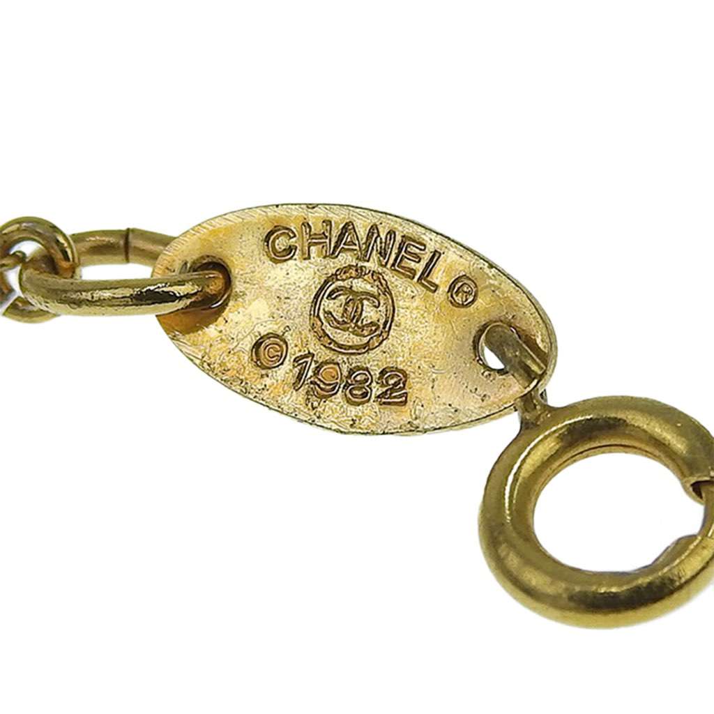 Chanel Gold Plated CC Pendant Chain Necklace - Detail 1