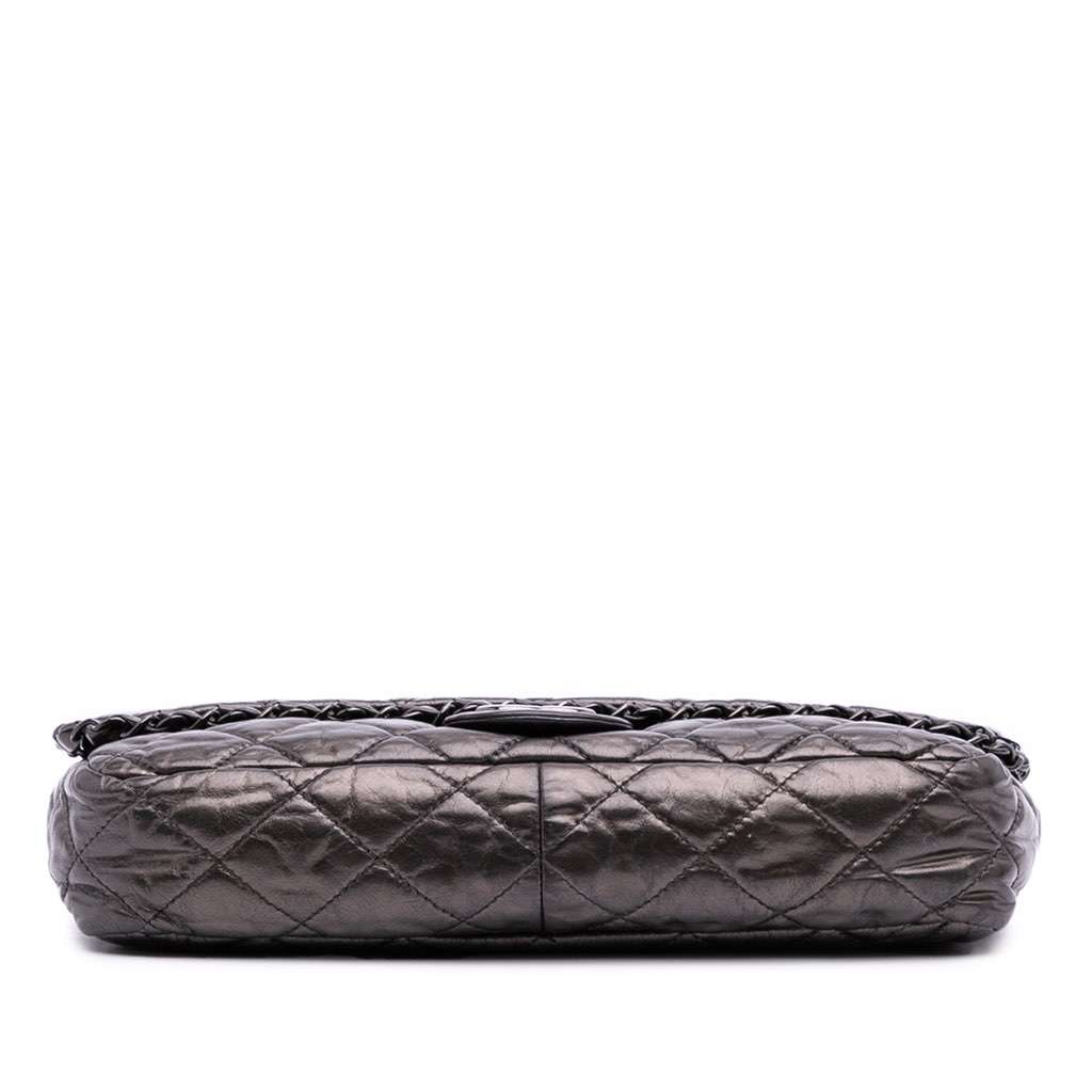 Chanel Medium Quilted Metallic Aged Calfskin Chain Me Flap - Image 6