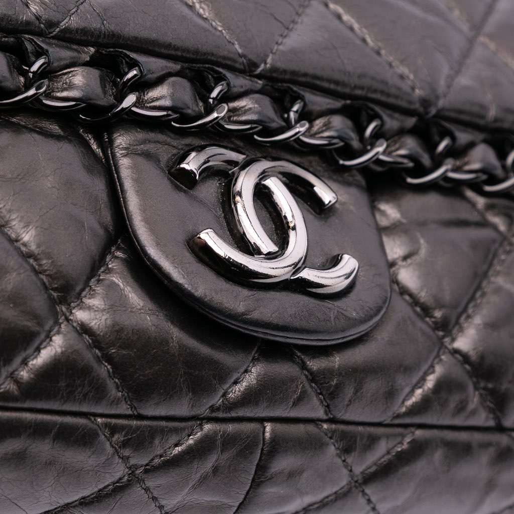 Chanel Medium Quilted Metallic Aged Calfskin Chain Me Flap - Image 10