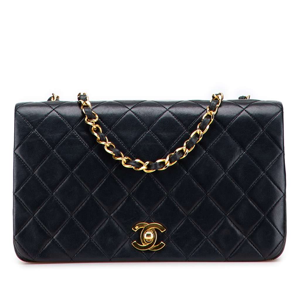 Chanel CC Quilted Lambskin Full Single Flap