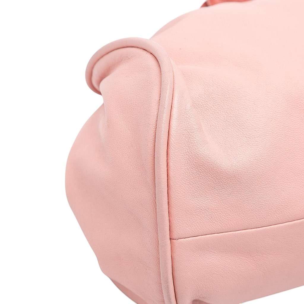 Chanel Lambskin Camellia Top Handle Frame Bag - Detail 2