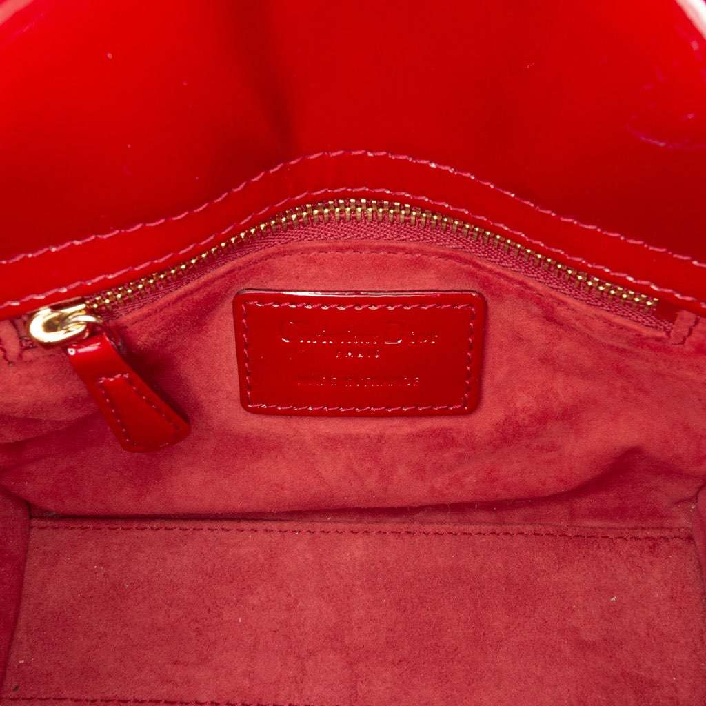 Dior Mini Patent Cannage Lady Dior - 5