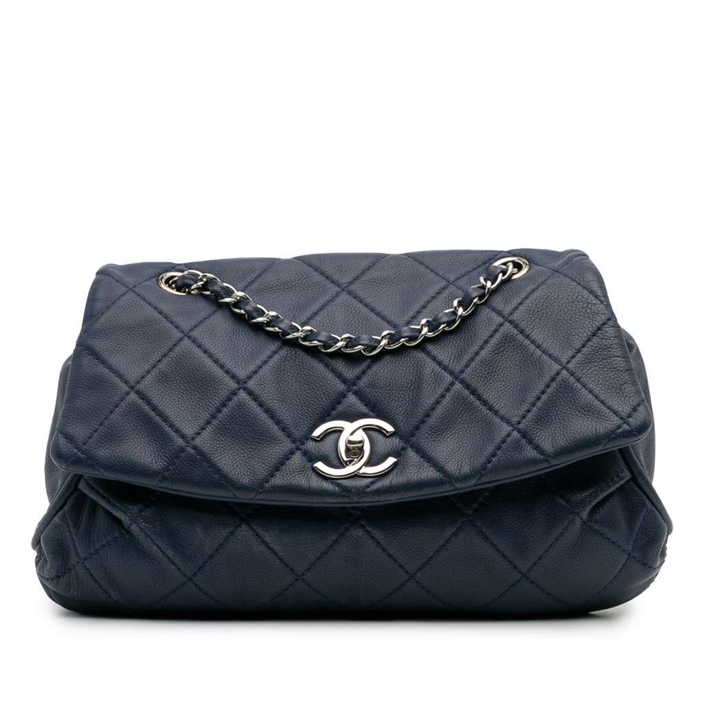 Chanel Quilted Calfskin Curvy Flap