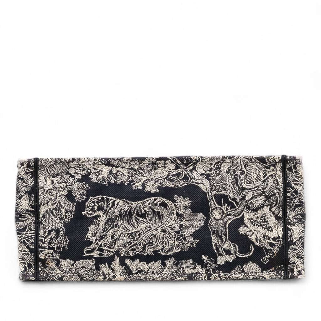 Dior Large Canvas Toile de Jouy Reverse Embroidered Book Tote - Image 6