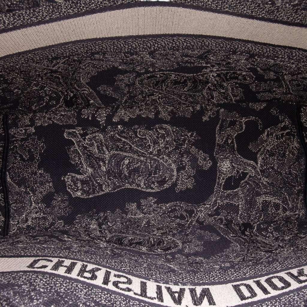 Dior Large Canvas Toile de Jouy Reverse Embroidered Book Tote - 4
