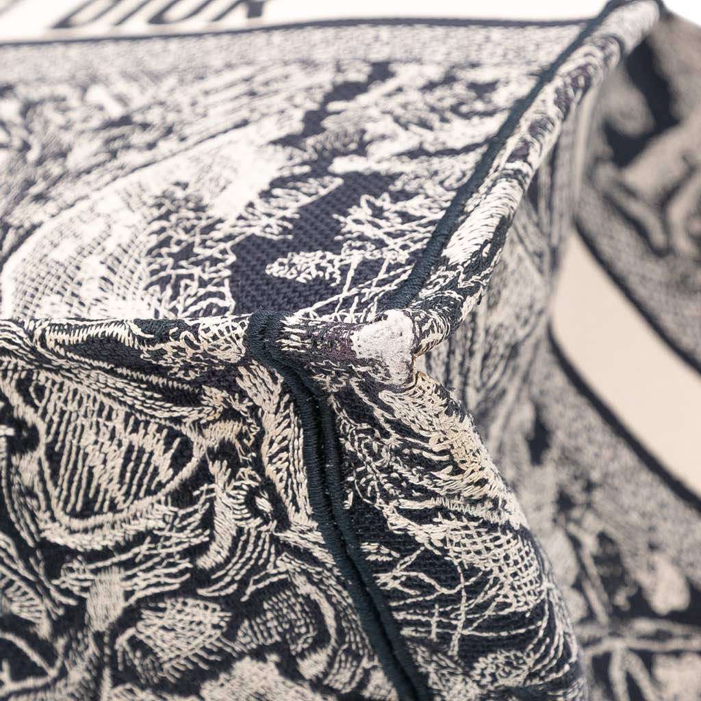 Dior Large Canvas Toile de Jouy Reverse Embroidered Book Tote - Detail 2