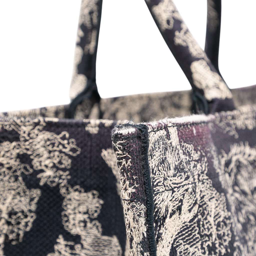 Dior Large Canvas Toile de Jouy Reverse Embroidered Book Tote - Image 12