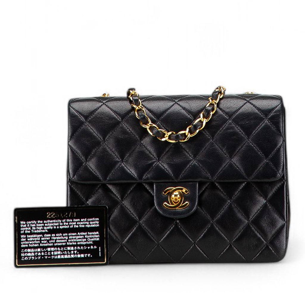 Chanel Square Quilted Lambskin Single Flap - Image 12