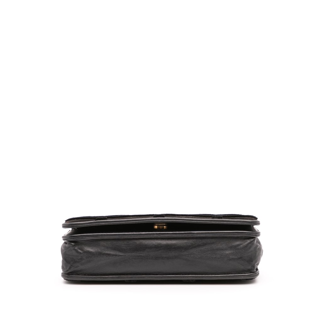 Chanel CC Quilted Velvet Wallet on Chain - Image 6