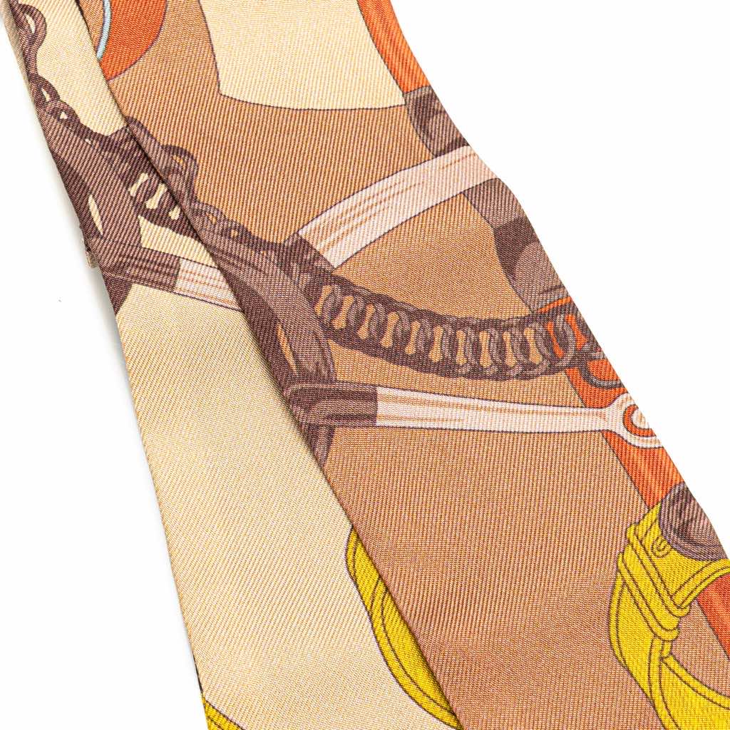 Hermès Grand Apparat Silk Twilly Scarf - Back view